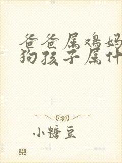 爸爸属鸡妈妈属狗孩子属什么好