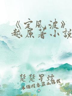 《定风波》王星越原著小说
