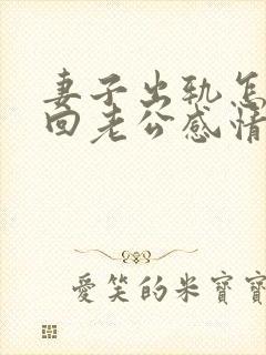 妻子出轨怎么挽回老公感情