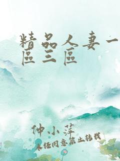 精品人妻一区两区三区