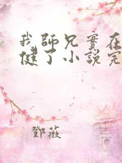 我师兄实在太稳健了小说完本txt