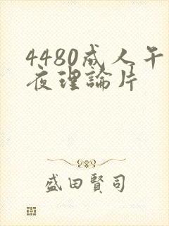 4480成人午夜理论片