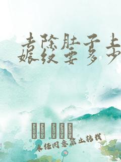 去除肚子上的妊娠纹要多少钱