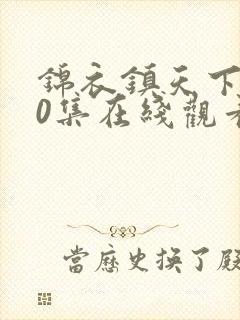 锦衣镇天下100集在线观看