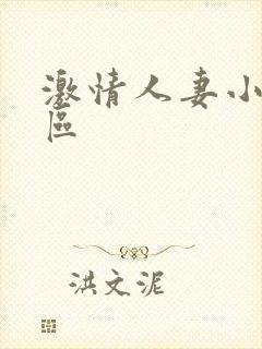 激情人妻小说二区