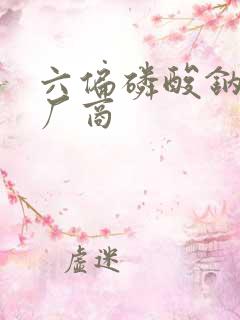 六偏磷酸钠工业厂商
