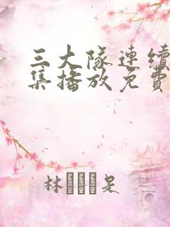 三大队连续剧全集播放免费观看
