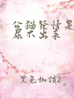 公猫发情是不是尿不出来