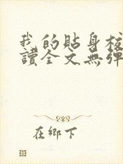 我的贴身校花阅读全文无弹窗