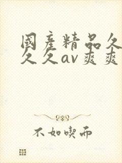 国产精品久久久久久av爽爽爽