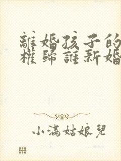 离婚孩子的抚养权归谁新婚姻法