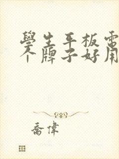 学生平板电脑哪个牌子好用又实惠