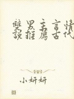 双男主言情的小说推荐古代