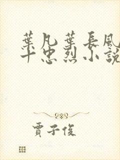 叶凡叶长风一门十忠烈小说叫什么