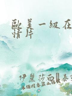 欧美一级在线激情片