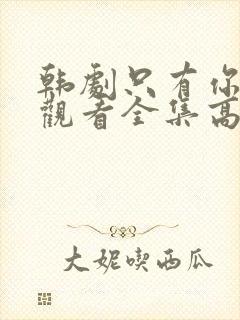 韩剧只有你在线观看全集高清