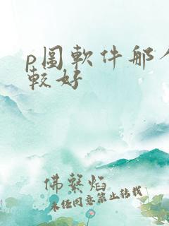 p图软件那个比较好