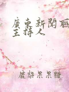 广东新闻联播女主持人