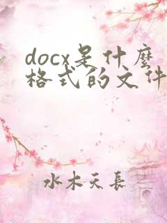 docx是什么格式的文件怎么转pdf