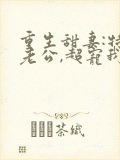重生甜妻:特级老公,超宠我