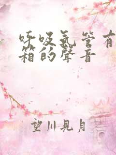 呼吸气管有拉风箱的声音