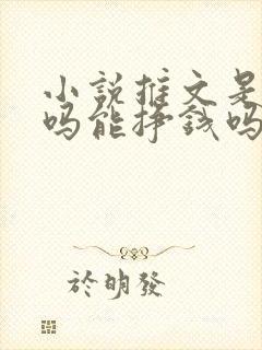 小说推文是真的吗能挣钱吗