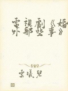 电视剧《婚里婚外那些事》