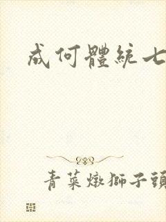 成何体统七英俊