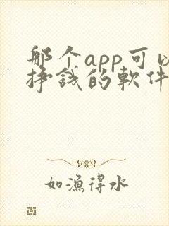 那个app可以挣钱的软件