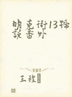 明克街13号小说番外