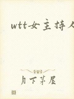 wtt女主持人