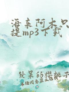 海来阿木只字不提mp3下载