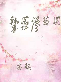 韩国演艺圈悲惨事件13