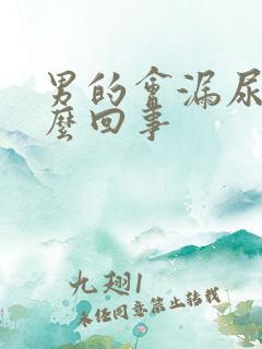男的会漏尿是怎么回事