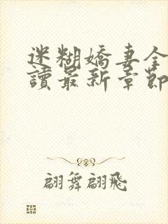 迷糊娇妻全文阅读最新章节