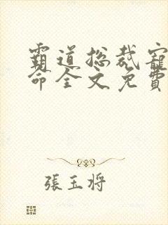 霸道总裁宠妻如命全文免费阅读全文