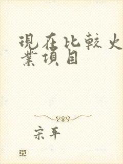 现在比较火的创业项目