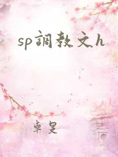 sp调教文h