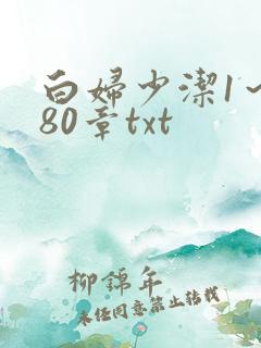 白妇少洁1～180章txt