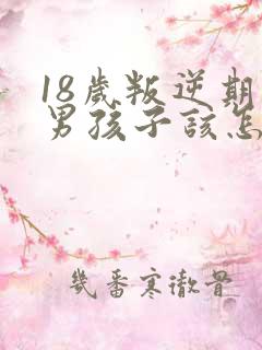 18岁叛逆期的男孩子该怎样去沟通教育