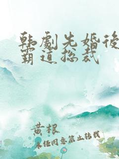 韩剧先婚后爱的霸道总裁