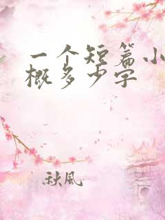 一个短篇小说大概多少字