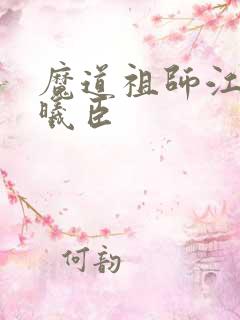 魔道祖师江澄蓝曦臣