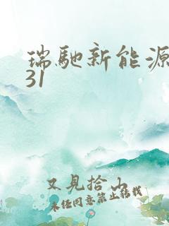 瑞驰新能源ec31