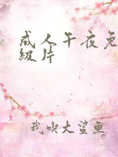 成人午夜免费一级片