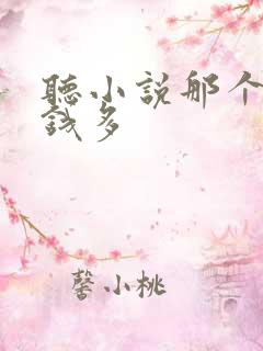 听小说那个能赚钱多