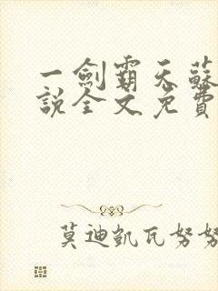 一剑霸天苏信小说全文免费阅读
