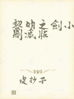 黎明之剑小说无删减版