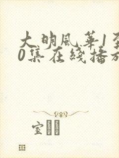 大明风华1至60集在线播放