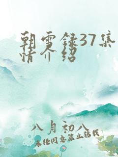 朝雪录37集剧情介绍